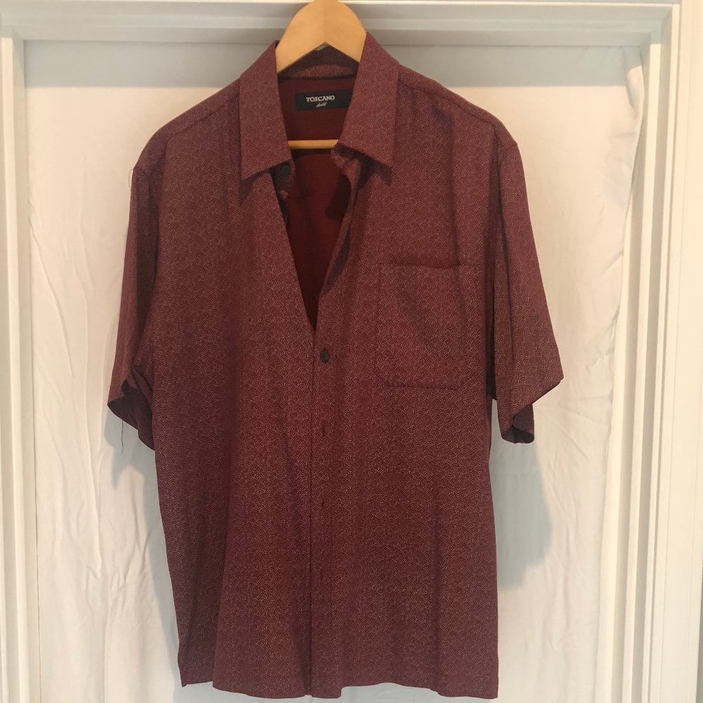 Toscano Silk Burgundy Polo